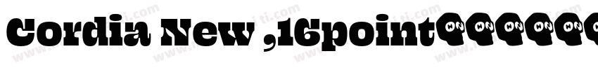 Cordia New ,16point字体转换